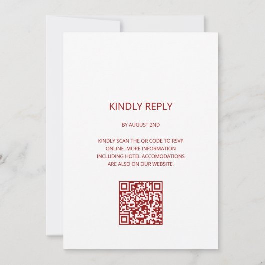 Invitation Code QR | Aquarelle Boho Fleurs Mariage chinois (Dos)