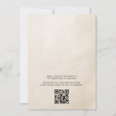 Invitation Code QR Attendez à peine Baby Shower Garçon Bleu (Dos)