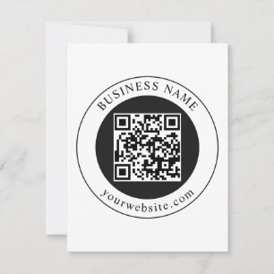 Invitation Code QR avec nom d'entreprise modifiable