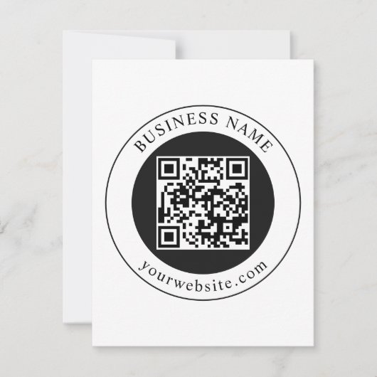 Invitation Code QR avec nom d'entreprise modifiable (Devant)