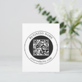 Invitation Code QR avec nom d'entreprise modifiable (Debout devant)