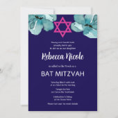 Invitation Code QR Bat mitzvah rose (Devant)