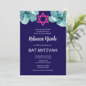 Invitation Code QR Bat mitzvah rose (Debout devant)