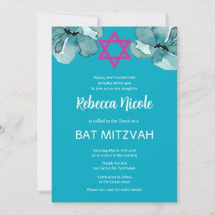 Invitation Code QR Bat mitzvah rose