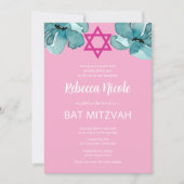 Invitation Code QR Bat mitzvah rose (Devant)
