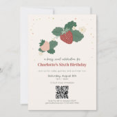 Invitation Code QR Berry Sweet Anniversaire de la Fraise (Devant)