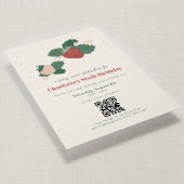 Invitation Code QR Berry Sweet Anniversaire de la Fraise