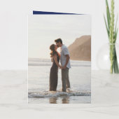 Invitation Code QR bleu marine moderne Mariage élégant (Dos)