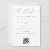 Invitation Code QR Boho Floral Automne Tout-en-Un pour Enterr (Dos)