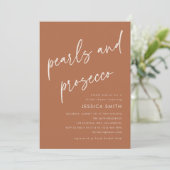 Invitation Code QR Boho Perles et Prosecco Enterrement de Vie (Debout devant)