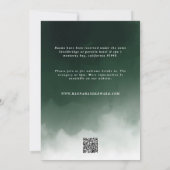 Invitation Code QR budgétaire aquarelle botanique Eucalyptus (Dos)