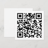 Invitation Code QR créé instantanément (en entrant votre URL) (Devant / Derrière)