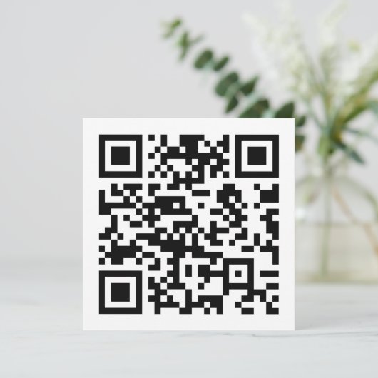 Invitation Code QR créé instantanément (en entrant votre URL) (Debout devant)