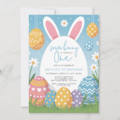 Invitation Code QR d'anniversaire de Pâques de Some Bunny Tur (Devant)