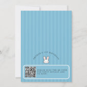 Invitation Code QR d'anniversaire de Pâques de Some Bunny Tur (Dos)