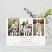 Invitation Code QR de collage de photos moderne pour annoncer (Debout devant)