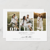 Invitation Code QR de collage de photos moderne pour annoncer (Devant / Derrière)