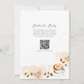 Invitation Code QR de demande de livre pour Baby Shower "Un b (Dos)