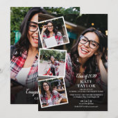 Invitation Code QR de fête de remise de diplôme moderne en co (Devant / Derrière)