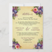 Invitation Code QR de Figues Violettes Rustiques pour Mariage (Devant)