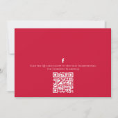 Invitation Code QR de guiirlande de Noël de gui (Dos)