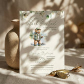 Invitation Code QR de la Baby Shower pour Garçon avec Mouline