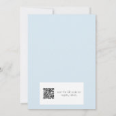 Invitation Code QR de la Baby Shower pour Garçon Blue We Can  (Dos)
