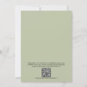 Invitation Code QR de la famille de l'arbre aquarelle (Dos)