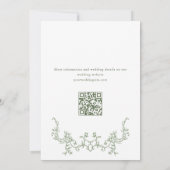 Invitation Code QR de la Fête des mariées verte de l'Orné vic (Dos)