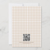Invitation Code QR de la fête prénuptiale automnale "L'amour (Dos)