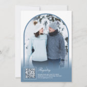 Invitation Code QR de la fête prénuptiale Tea Party aux fleur (Dos)