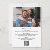 Invitation Code QR de la forêt Baby In Bloom pour la fête de (Dos)