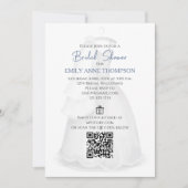 Invitation Code QR de la Mariage de Fête des mariées (Devant)
