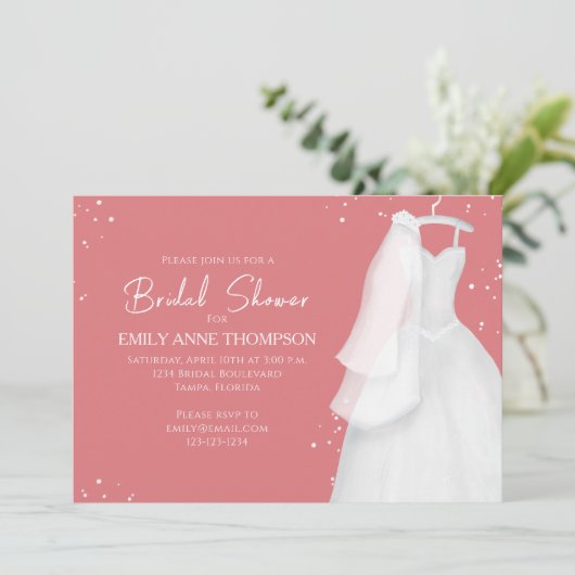 Invitation Code QR de la Mariage de Fête des mariées (Debout devant)