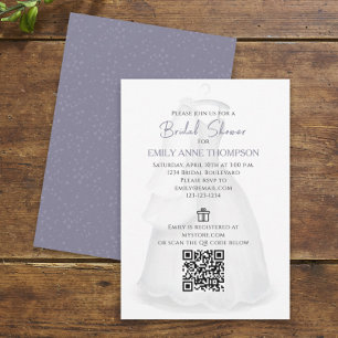 Invitation Code QR de la Mariage de Fête des mariées