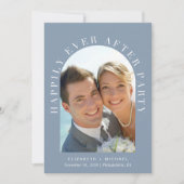 Invitation Code QR de la réception de mariage avec la photo d (Devant)