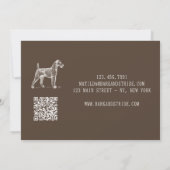 Invitation Code QR de l'entreprise de promenade de chiens Bar (Dos)