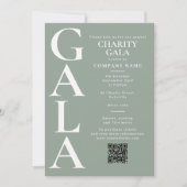 Invitation Code QR de l'événement de collecte de fonds de gal (Devant)