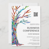 Invitation Code QR de l'événement de conférence d'affaires (Devant)