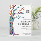 Invitation Code QR de l'événement de conférence d'affaires (Debout devant)