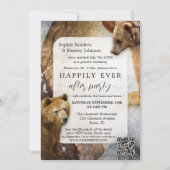Invitation Code QR de l'ours boho Photo après l'invitation de (Devant)