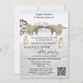 Invitation Code QR de l'ours polaire Photo Après l'invitation (Devant)