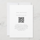 Invitation Code QR de mariage à la fantaisie de fleurs sauvag (Dos)