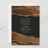 Invitation Code QR de mariage à l'aquarelle d'agate Desert Go (Devant)