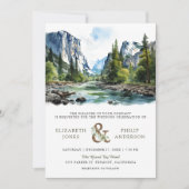 Invitation Code QR de mariage au parc national de Yosemite à (Devant)
