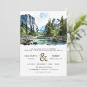 Invitation Code QR de mariage au parc national de Yosemite à (Debout devant)