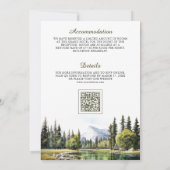 Invitation Code QR de mariage au parc national de Yosemite à (Dos)