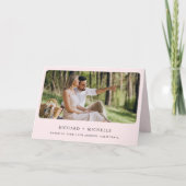 Invitation Code QR de mariage avec arche en eucalyptus rose b (Devant)