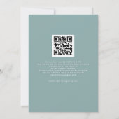 Invitation Code QR de mariage avec citrouilles blanches et fe (Dos)