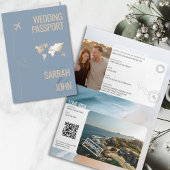 Invitation Code QR de mariage de destination unique moderne